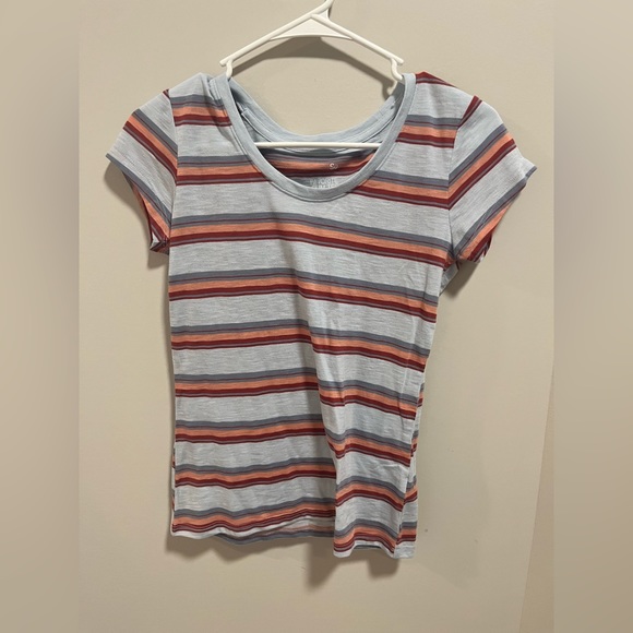 SO Small Light Blue With Stripes Slim Tee - Picture 1 of 2